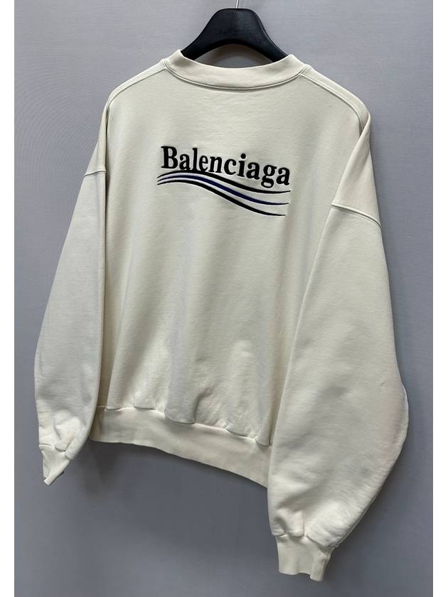 Wave logo embroidered sweatshirt - BALENCIAGA - BALAAN 3