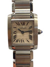 Clover Tank Francaise Small Steel Watch W51008Q3 - CARTIER - BALAAN 1