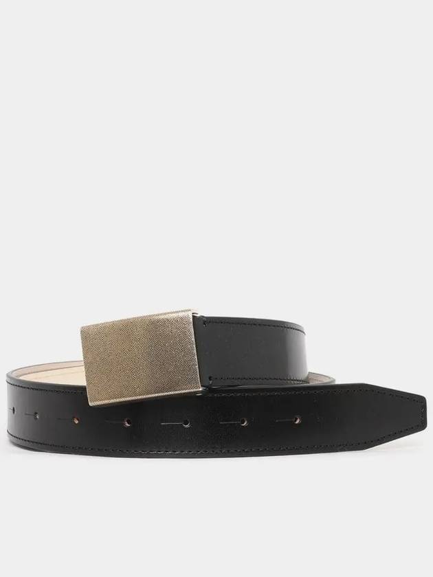 Clip Closer Leather Belt Black - LEMAIRE - BALAAN 3