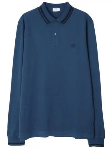 Pegaso polo long sleeve t shirt collar - ETRO - BALAAN 1