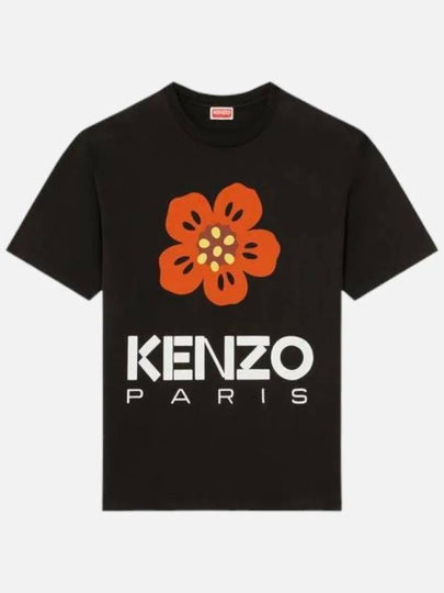 Boke Flower Short Sleeve T-Shirt Black - KENZO - BALAAN 2