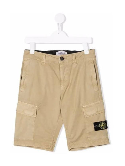 Kids Wappen Patch Cargo Pants Beige 7616L0510 V0190 - STONE ISLAND - BALAAN 2