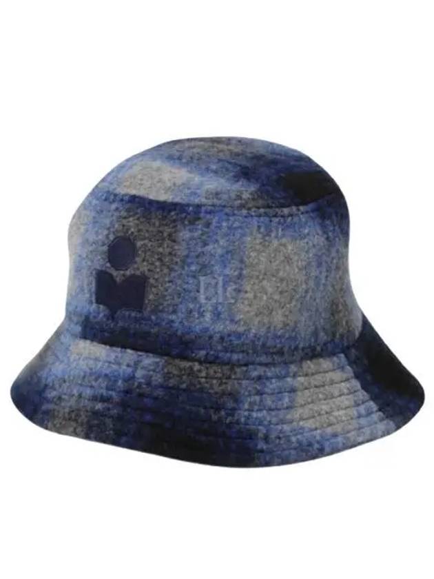 Haley Embroidered Logo Bucket Hat Blue - ISABEL MARANT - BALAAN 2