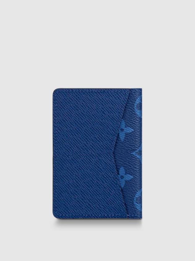 Men's Pocket Organizer Card Wallet Navy Blue - LOUIS VUITTON - BALAAN.