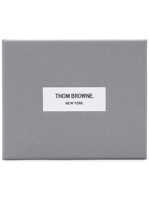 Vacchetta Leather Bill Fold Wallet Natural Brown - THOM BROWNE - BALAAN 8