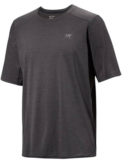 Cormac Crew Neck Short Sleeve T-Shirt Black Heather - ARC'TERYX - BALAAN 2