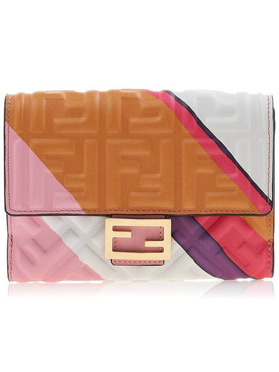 Embossed Baguette Half Wallet - FENDI - BALAAN 2