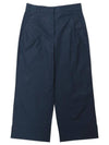 Gatti Cotton Wide Pants Navy - MAX MARA - BALAAN 2