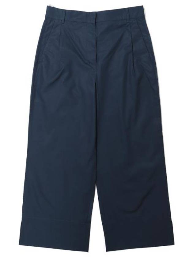 Gatti Cotton Wide Pants Navy - MAX MARA - BALAAN 2