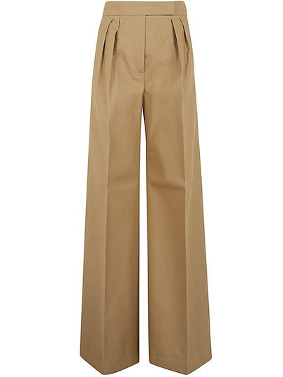 tan corte straight pants tobacco - MAX MARA - BALAAN 2