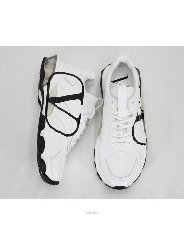 Men's V Logo Bounce Low Top Sneakers White - VALENTINO - BALAAN 2