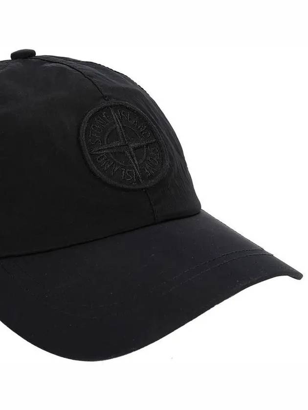 Logo Nylon Metal 6-Panel Ball Cap Black - STONE ISLAND - BALAAN 4