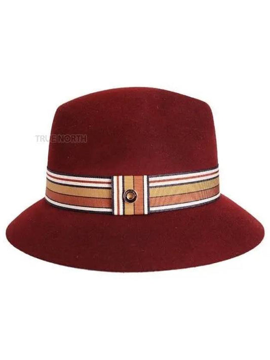 Women s FAI7947 Q04G Suitcase Striped Bucket Hat Burgundy 1061257 - LORO PIANA - BALAAN 1