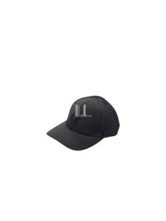 Shell-R Embroidered Logo Ball Cap Black - CP COMPANY - BALAAN 2