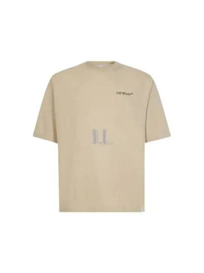 Caravaggio Printing Short Sleeve T-Shirt Beige - OFF WHITE - BALAAN 2