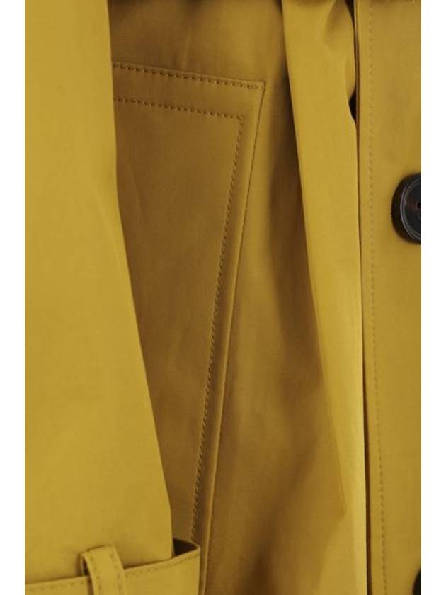 Gabardine Long Trench Coat Yellow - BURBERRY - BALAAN 4