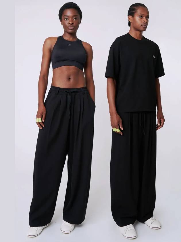 AU42PT07 Classic wide pants black - ATHPLATFORM - BALAAN 10