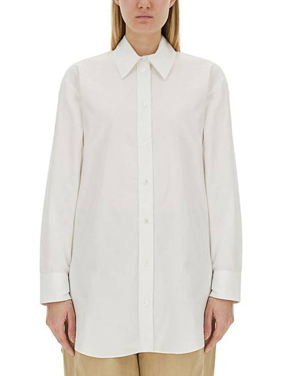 Cylvany Maxi Long Sleeve Shirt White - ISABEL MARANT - BALAAN 2