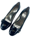 20806001 Black leather pumps high heels scratch damage - AIGNER - BALAAN 5