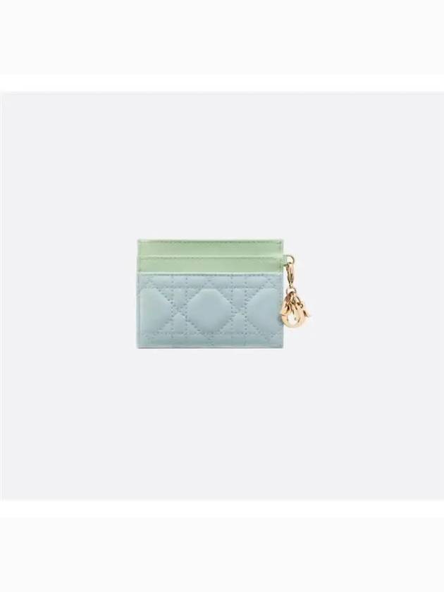 Lady Freesia Card Wallet Blue - DIOR - BALAAN 3