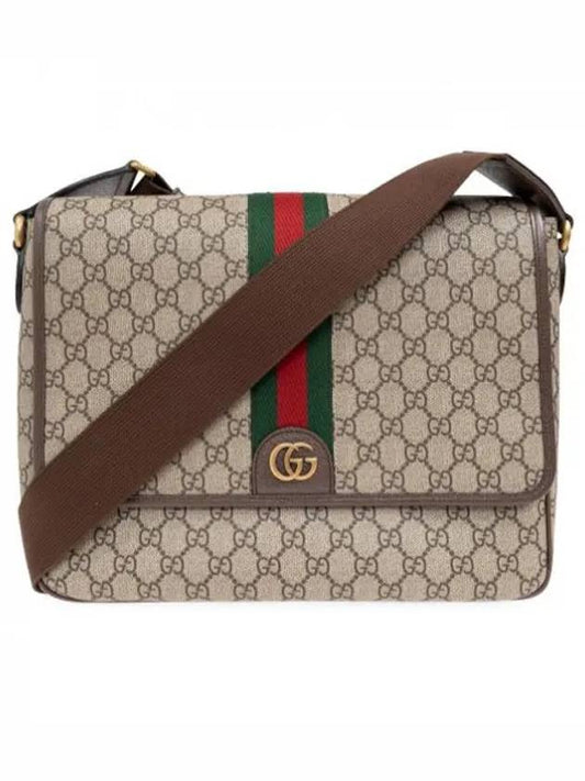 Men's Ophidia GG Cross Bag Beige Ebony - GUCCI - BALAAN 2