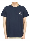 Zafferh Mini Logo Cotton Short Sleeve T-Shirt Navy - ISABEL MARANT - BALAAN 2