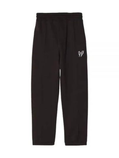 Loose Low Rise Embroidered Bolt Track Pants Black - NEIL BARRETT - BALAAN 2