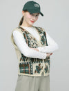 Doyou Know MC Women s Ethnic Pattern Wool Ivory Open Vest DO6242KT14 - DOYOUKNOWMC GOLF WEAR - BALAAN 2