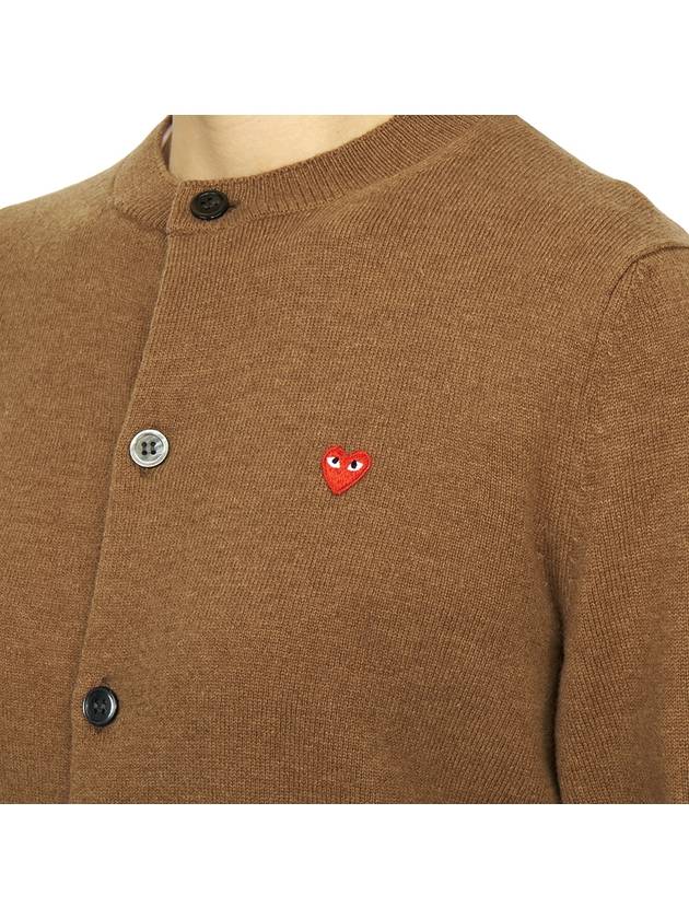 Comme des Gar ons Mini Red Waffen Cardigan AX N079 051 3 Loose Fit Unisex - COMME DES GARCONS PLAY - BALAAN 7