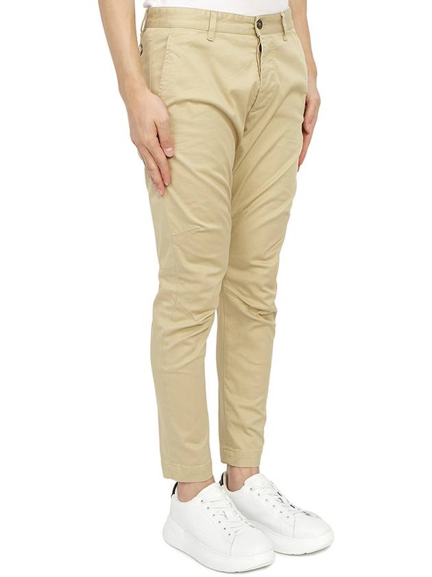 Cotton Sexy Straight Chino Pants Beige - DSQUARED2 - BALAAN 4