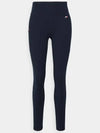 High Waist Mixed Ribbed Leggings Navy - TOMMY HILFIGER - BALAAN 6