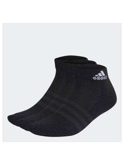 Cushioned Anklets 3 Pairs Black - ADIDAS - BALAAN 2