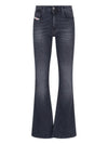 1969 D Ebby Bootcut Jeans Black - DIESEL - BALAAN 1