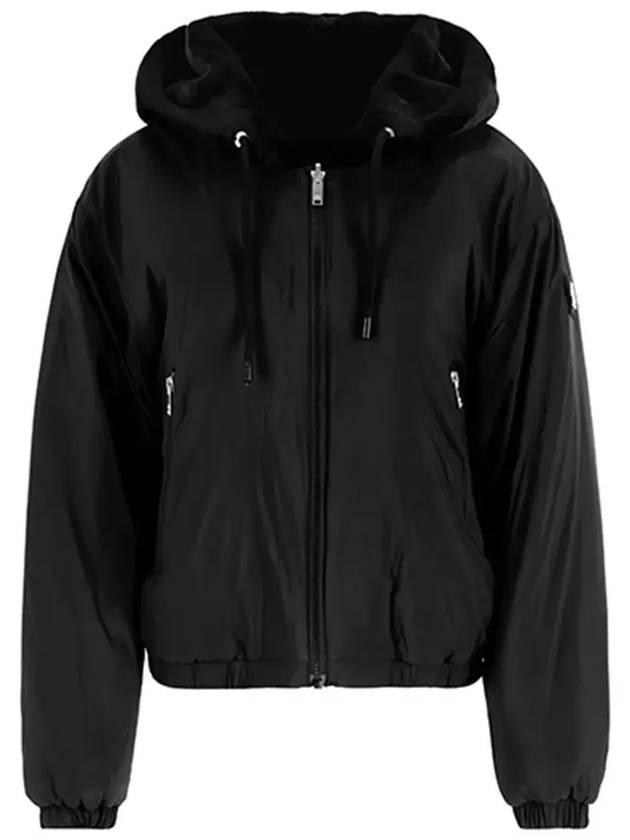 Eaton Bunny Reversible Nylon Zip Up Hooded Black - MOOSE KNUCKLES - BALAAN 5