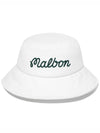 Amosa knit bucket hat WHITE - MALBON GOLF - BALAAN 3