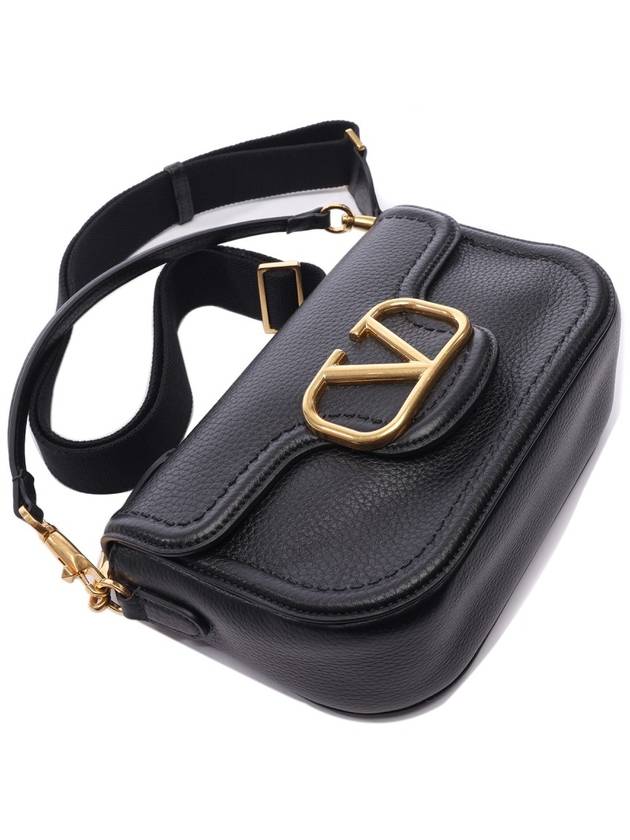 Alltime Soft Grain Calfskin Shoulder Bag Black - VALENTINO - BALAAN 6