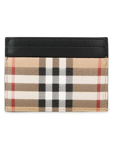 Vintage Check Card Wallet Beige - BURBERRY - BALAAN 1