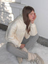 Snow Flake Quilted Jumper Cream - LETTER FROM MOON - BALAAN 7