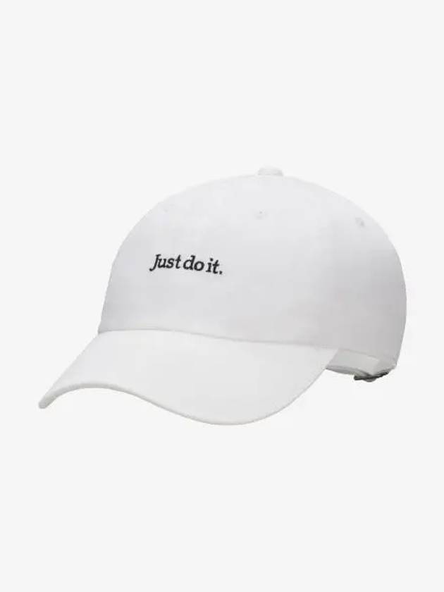 Club Unstructured Tennis Cap White Black FB5370 100 - NIKE - BALAAN 1