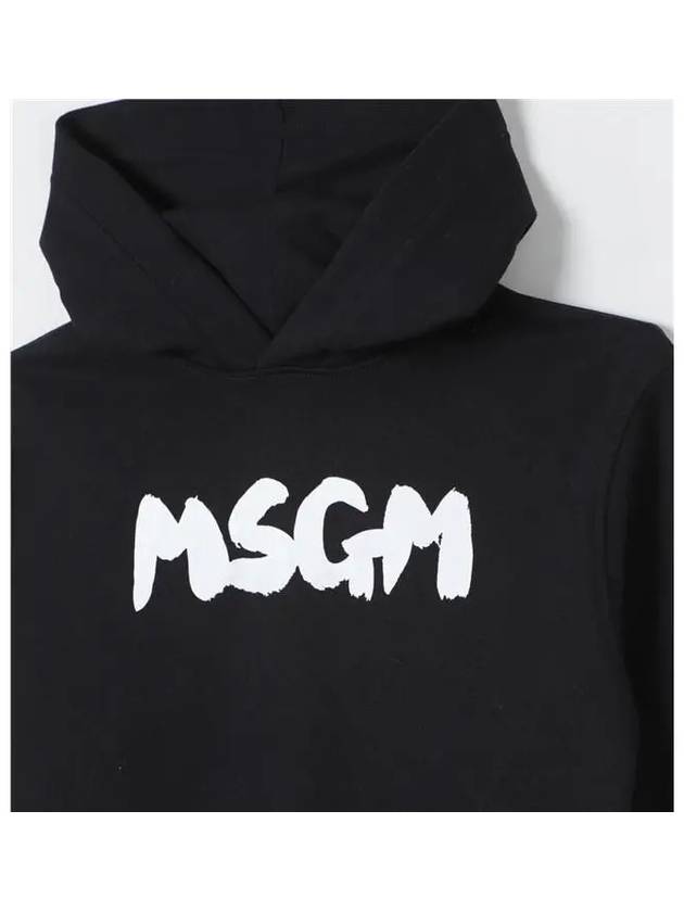 Kids Painting Logo Hoodie Black - MSGM - BALAAN 2