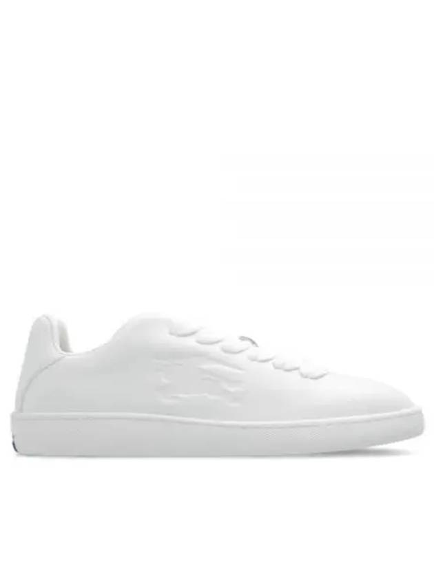 Leather Box Low-Top Sneakers White - BURBERRY - BALAAN 2