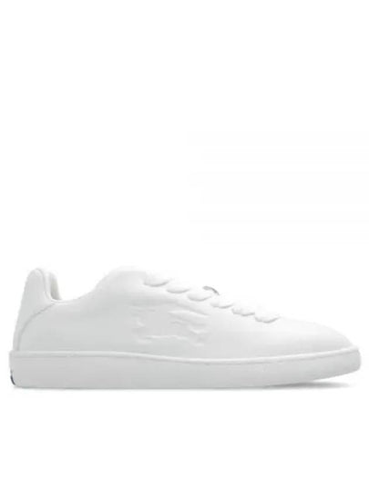 Leather Box Low-Top Sneakers White - BURBERRY - BALAAN 2