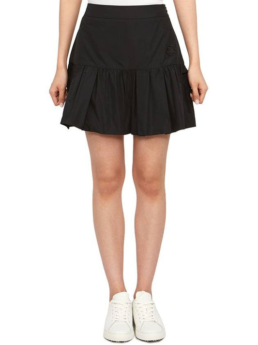 Taffeta Mini A-Line Skirt Black - MONCLER - BALAAN 2