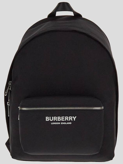 Logo Print Nylon Backpack Black - BURBERRY - BALAAN 2