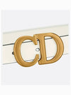 Saddle Gold CD Buckle Leather Belt Latte - DIOR - BALAAN.