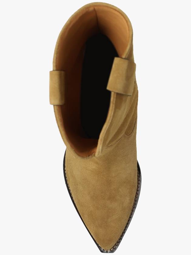 Isabel Marant ‘Dahope’ Suede Cowboy Boots, Women's, Beige - ISABEL MARANT - BALAAN 6