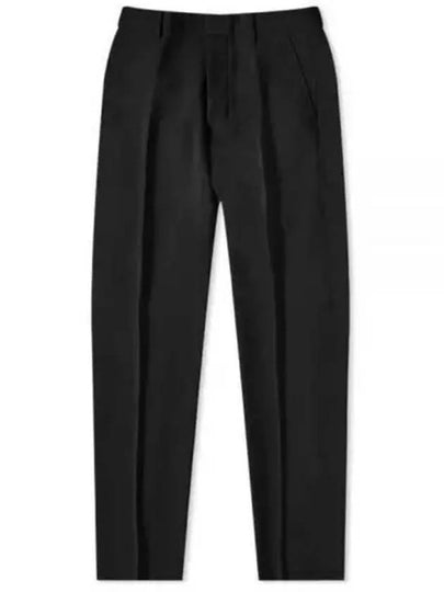 Cigarette Fit Wool Straight Pants Black - AMI - BALAAN 2