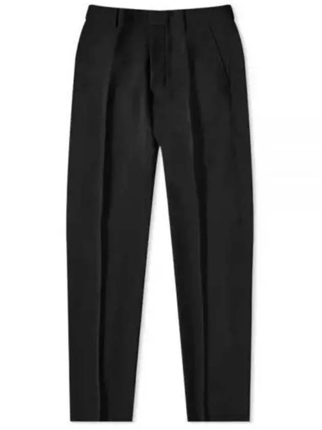 Cigarette Fit Wool Straight Pants Black - AMI - BALAAN 2