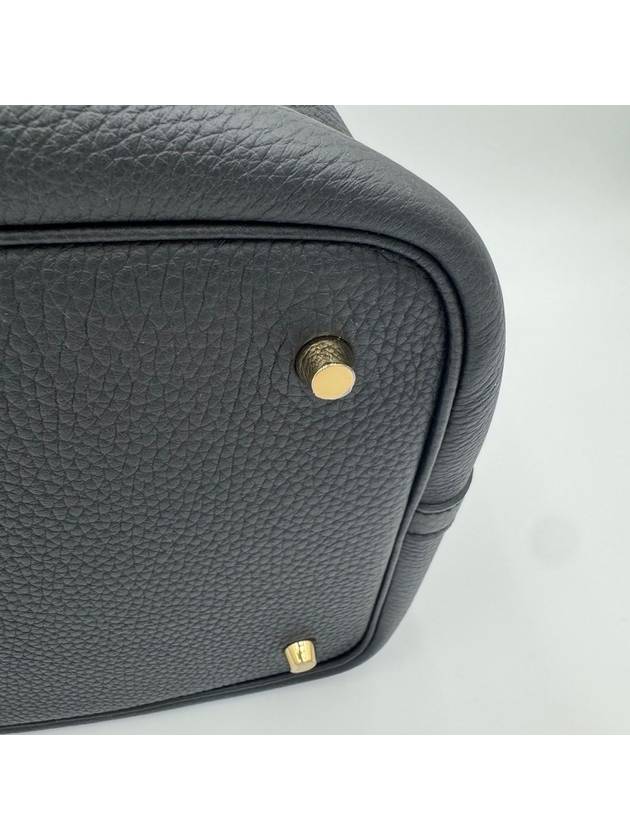 Picotin Lock 22 Tote Bag Gold Noir - HERMES - BALAAN 9