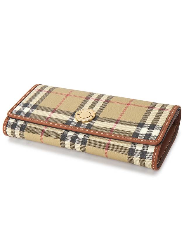 Check Long Wallet Beige - BURBERRY - BALAAN 4